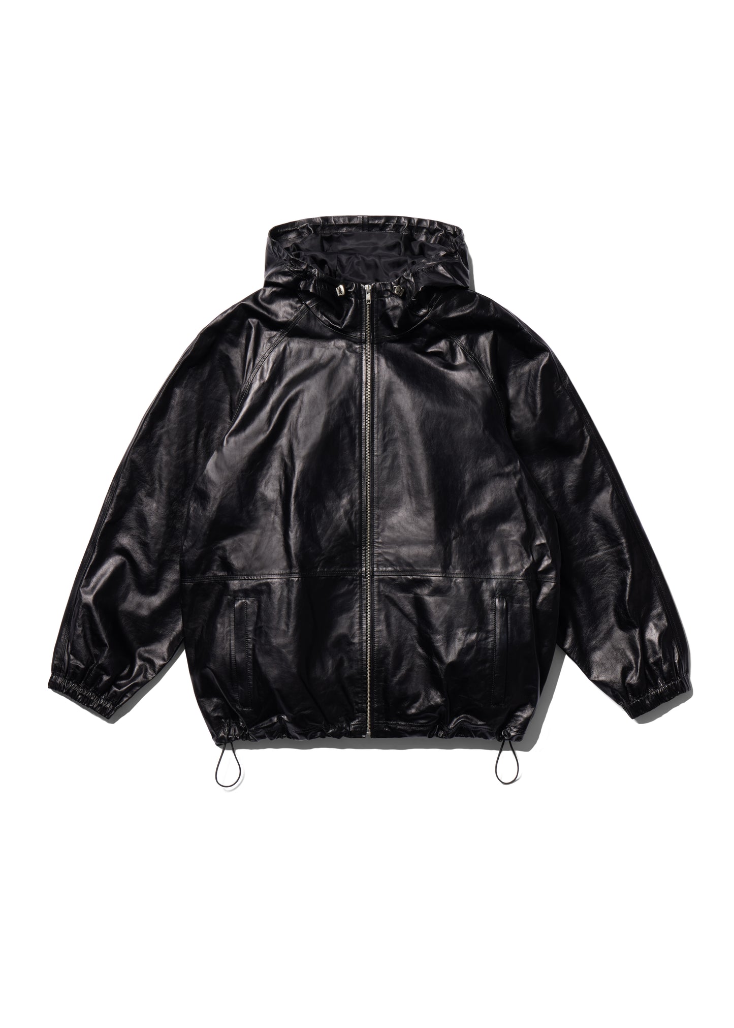 Hooded Leather Jacket