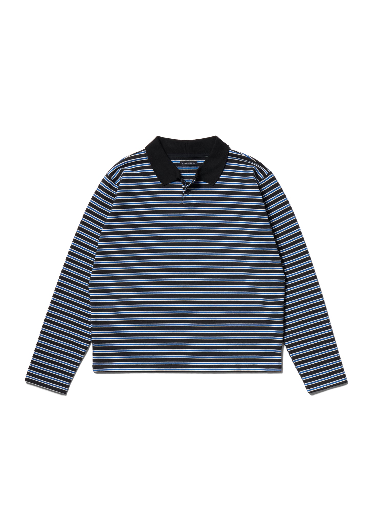 Striped Sweatshirt Polo