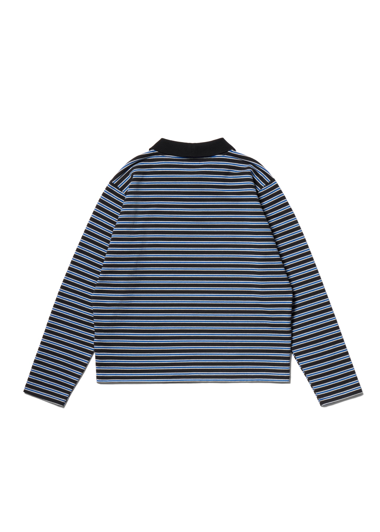 Striped Sweatshirt Polo