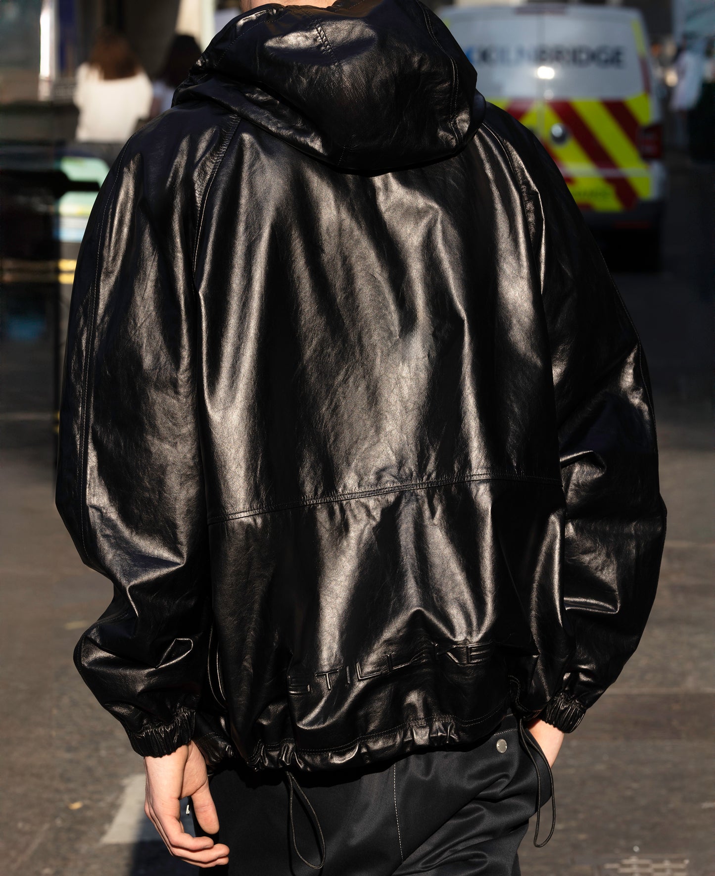 Hooded Leather Jacket